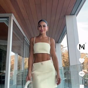 Yellow MESHKI SET (top and skirt)